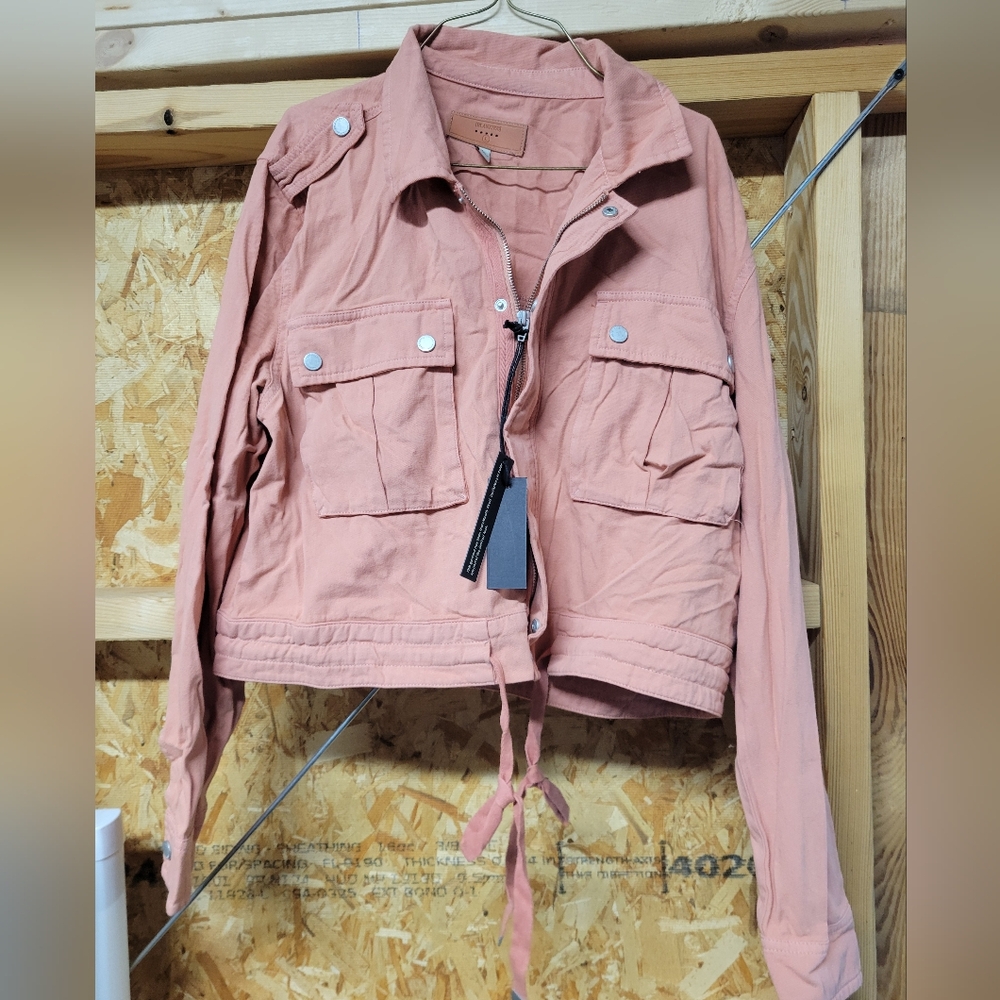 BlankNYC NWT Peachy Lightweight Motorcycleโ Jacket Size Large